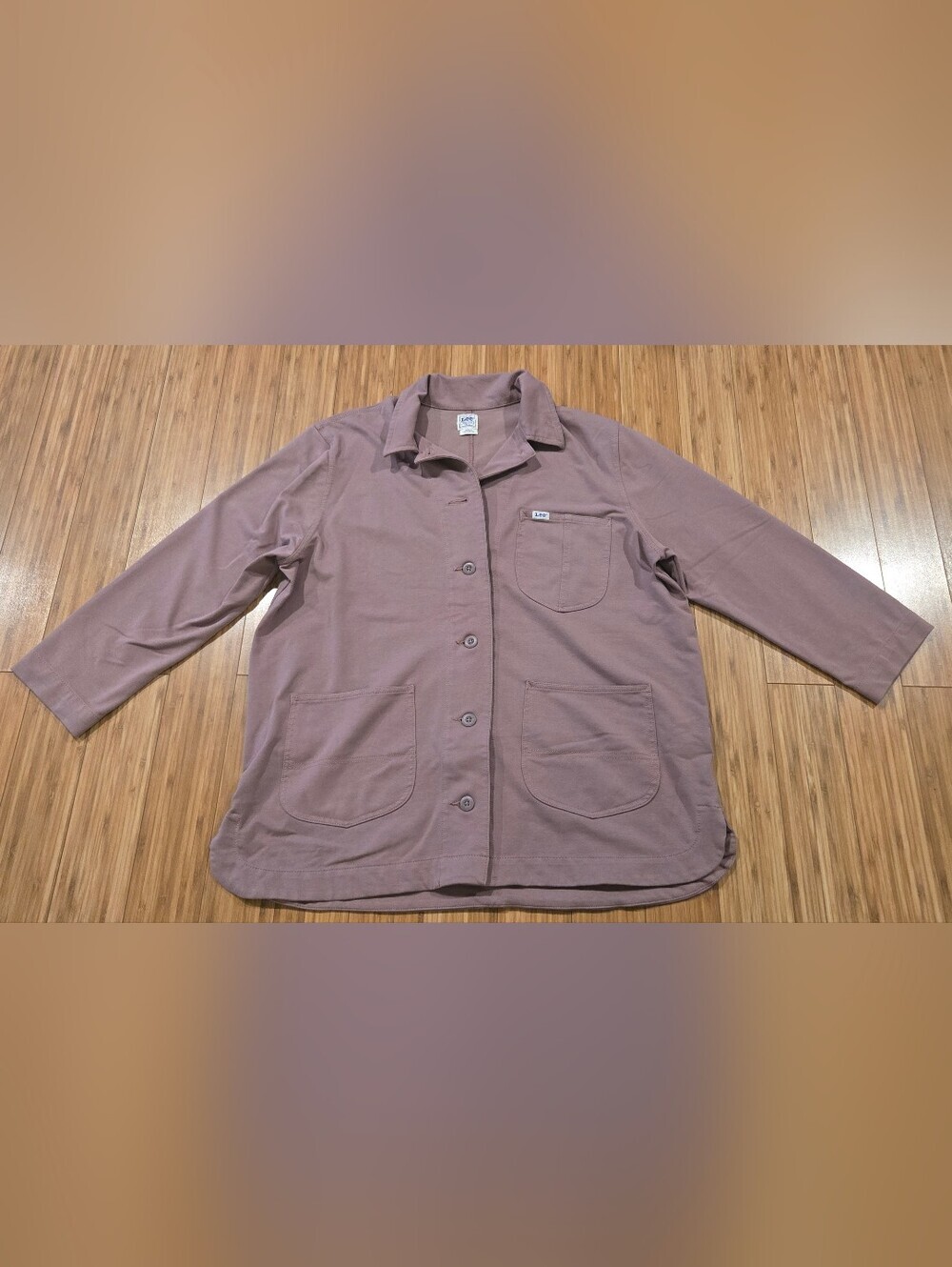 Lee Workwear Casual Button-Front Women's Jacket in Mauve